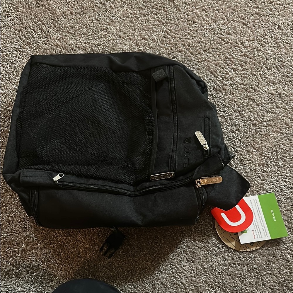 Black makeup organizing travel bag